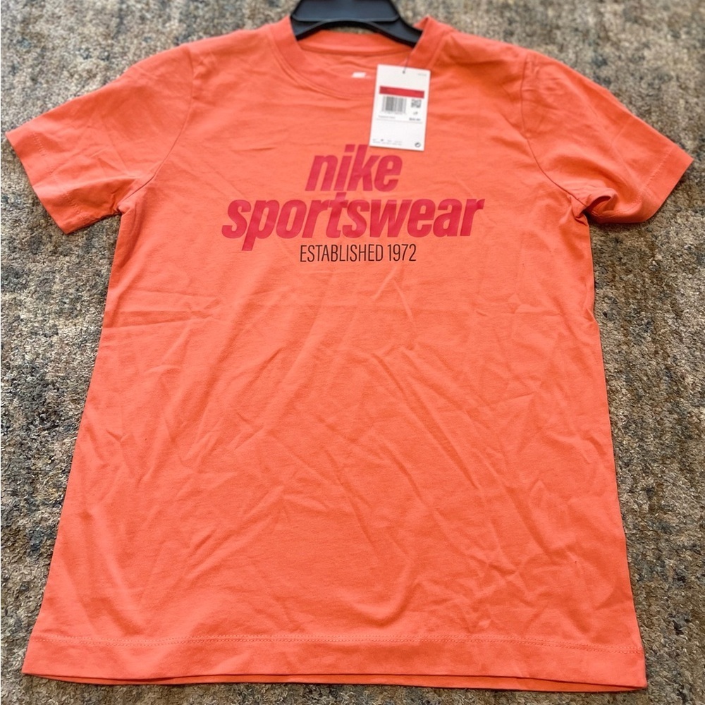 Nike kids Coral-Orange Sportswear Logo Tee